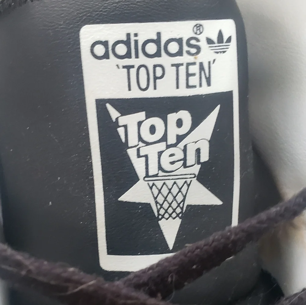 Adidas Black and White Top 10 High-Top Sneakers - Picture 4 of 6